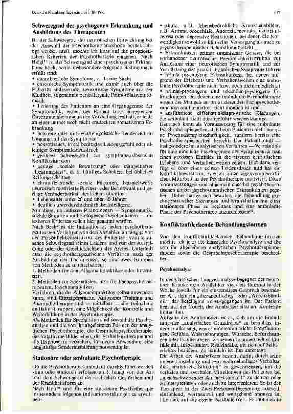 Vorschauseite 2: Behandlung psychosomatischer Krankheiten