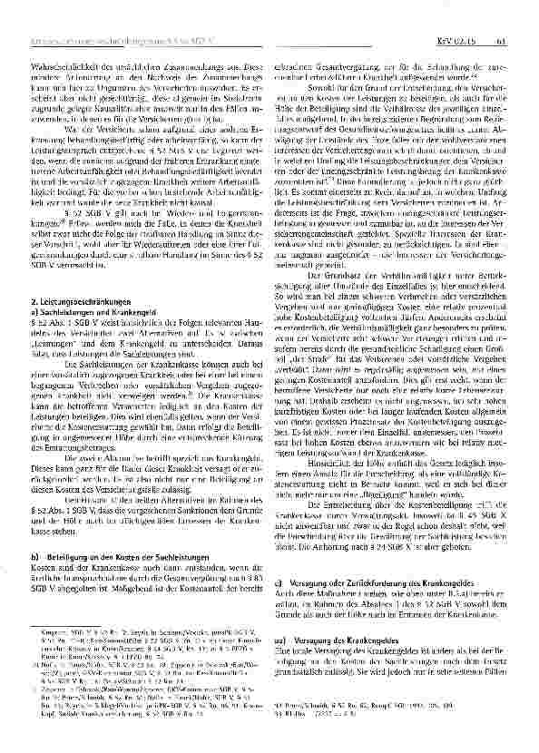 Vorschauseite 5: Leistungsbeschränkung nach § 52 SGB V