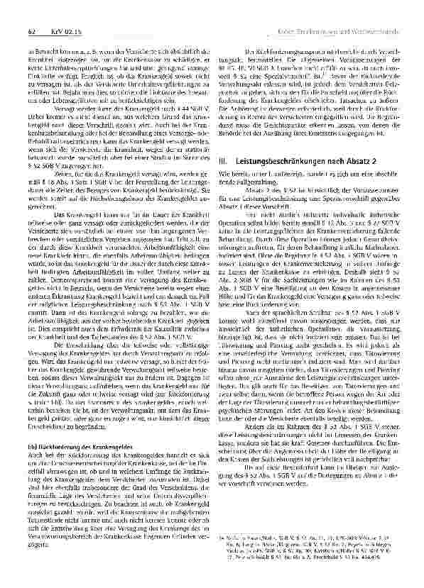 Vorschauseite 6: Leistungsbeschränkung nach § 52 SGB V