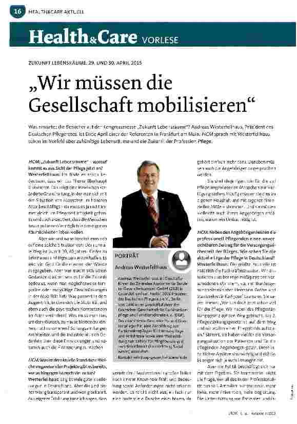 Vorschauseite 1: Wir müssen die Gesellschaft mobilisieren