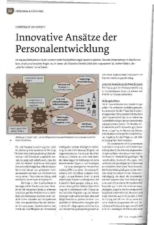 Vorschauseite 1: Innovative Ansätze der Personalentwicklung