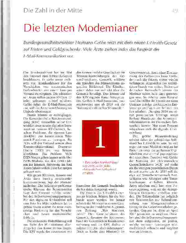 Vorschauseite 1: Die letzten Modemianer