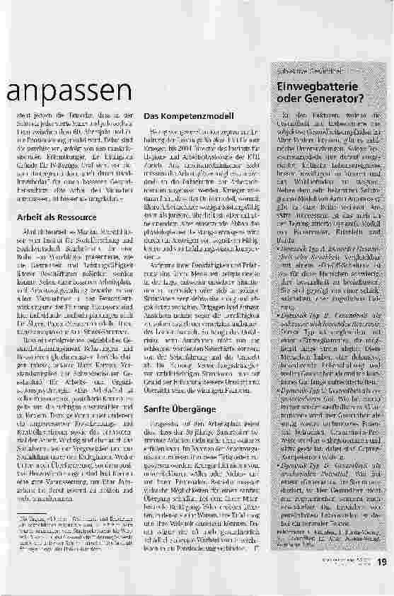 Vorschauseite 2: Die Arbeit dem Menschen anpassen