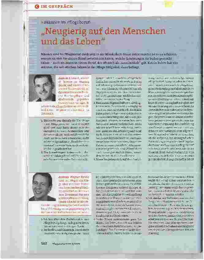Vorschauseite 1: Neugierig auf den Menschen und das Leben