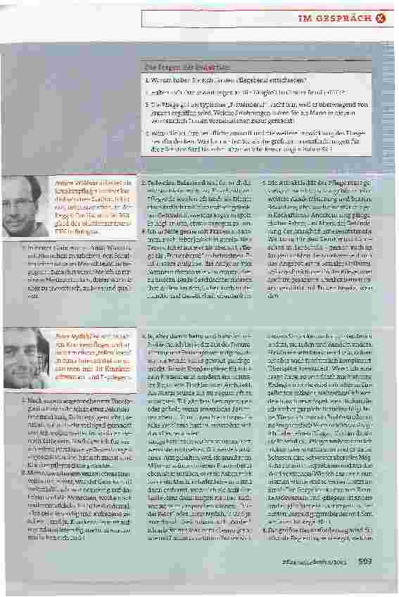 Vorschauseite 2: Neugierig auf den Menschen und das Leben
