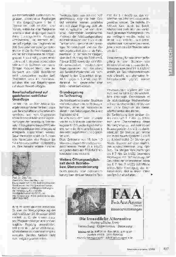 Vorschauseite 2: Keine Sitzfleischzulagen mehrWas bringt der neue TVöD-Krfür die Krankenhäuser?