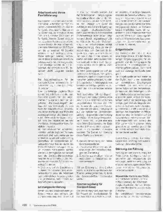 Vorschauseite 3: Keine Sitzfleischzulagen mehrWas bringt der neue TVöD-Krfür die Krankenhäuser?