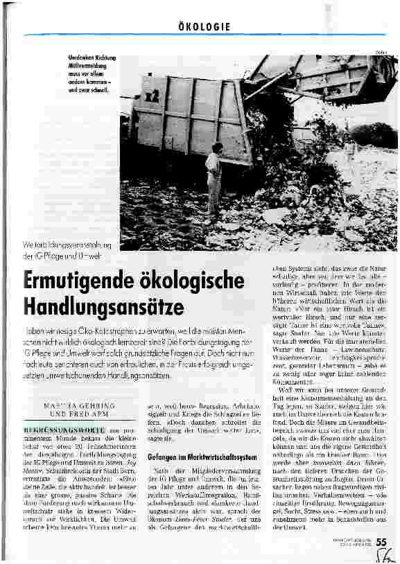 Vorschauseite 1: Ermutigende ökologische Handlungssätze