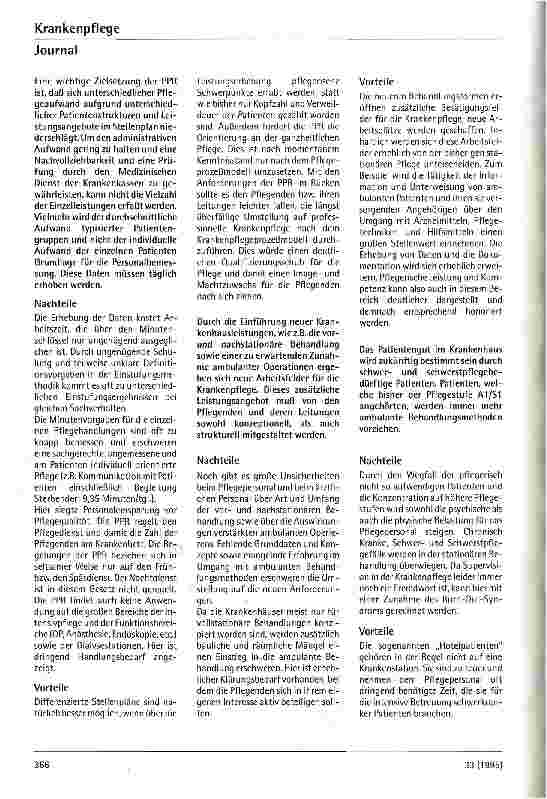 Vorschauseite 2: Gesundheitsstrukturgesetz - Chance für den Pflegedienst?