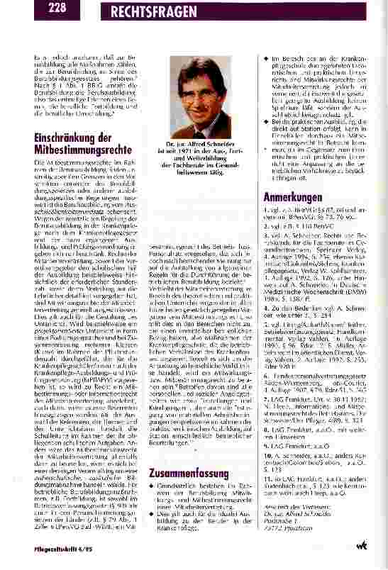 Vorschauseite 2: Das Mitbestimmungsrecht der Personalvertretung Krankenpflegeausbildung