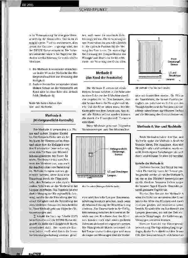 Vorschauseite 3: DICOM-Kalibrierung medizinischer Monitore - zwei Methoden im Vergleich