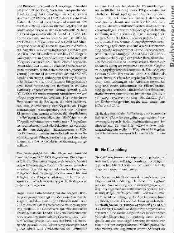 Vorschauseite 2: Kein Anspruch einer potenziellen Bewerberin auf Anerkennung als Pflegedienstleitung in einem Pflegebetrieb