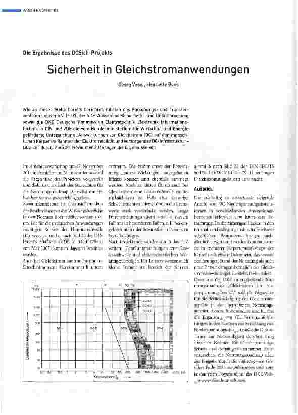 Vorschauseite 1: Sicherheit in Gleichstromanwendungen