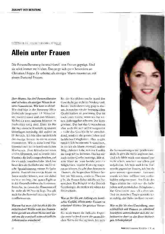 Vorschauseite 1: Allein unter Frauen