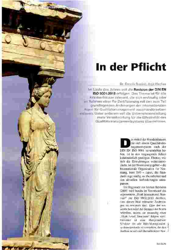 Vorschauseite 1: In der Pflicht