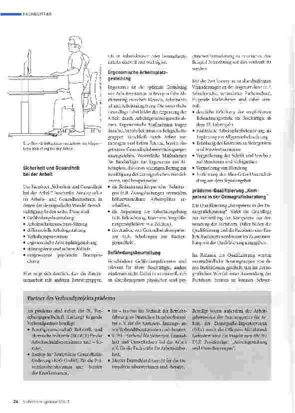 Vorschauseite 3: Was tragen Fachkräfte für Arbeitssicherheit und Betriebsärzte zur Fachkräftesicherung bei? Teil 2 Arbeitsschutz und demografischer Wandel