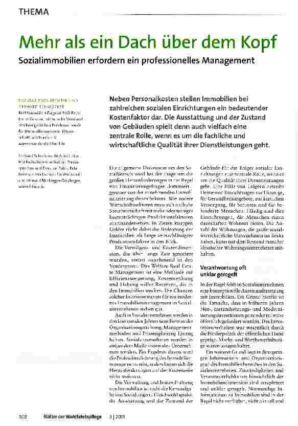 Vorschauseite 1: Mehr als ein Dach über dem Kopf
