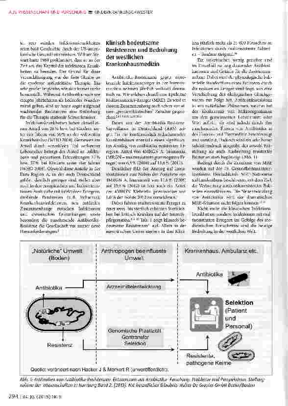 Vorschauseite 2: Impfpräventable Interventionen bei Klinikinfektionen -Traum oder Realität bei progredienter Antibiotika-Resistenz?