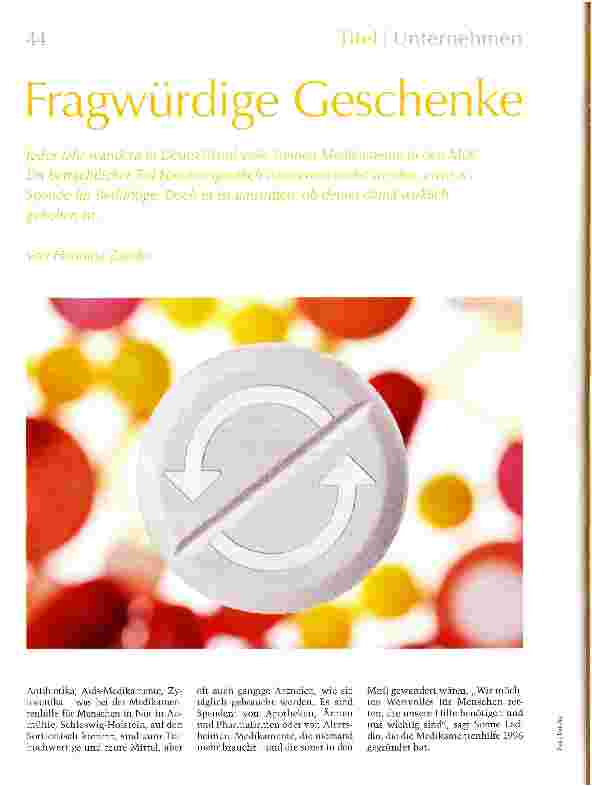 Vorschauseite 1: Fragwürdige Geschenke