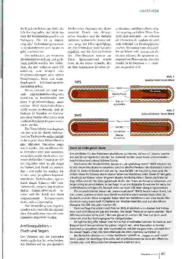 Vorschauseite 2: Risiko Koronarstents