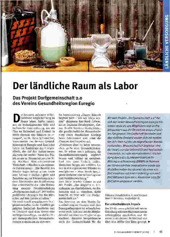 Vorschauseite 1: Der ländliche Raum als Labor