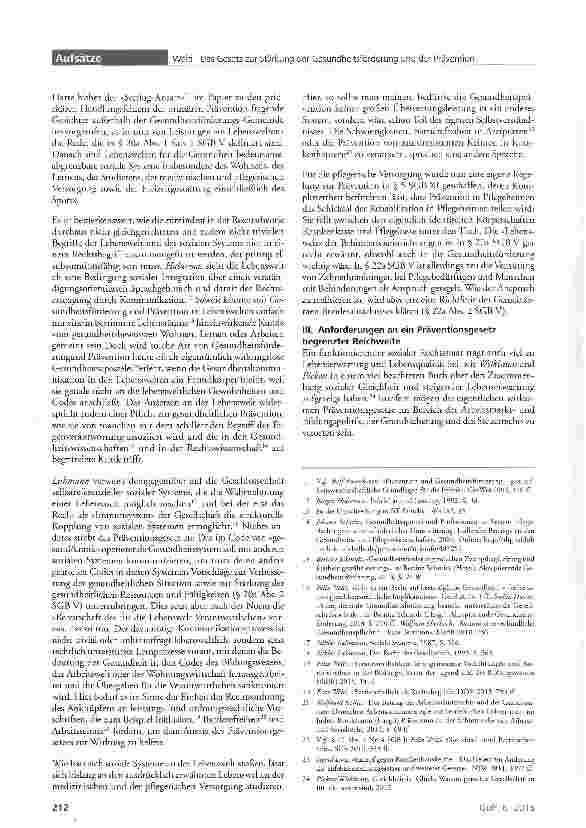Vorschauseite 2: Das Gesetz zur Stärkung der Gesundheitsförderung und der Prävention - was bringt dieses Präventionsgesetz?