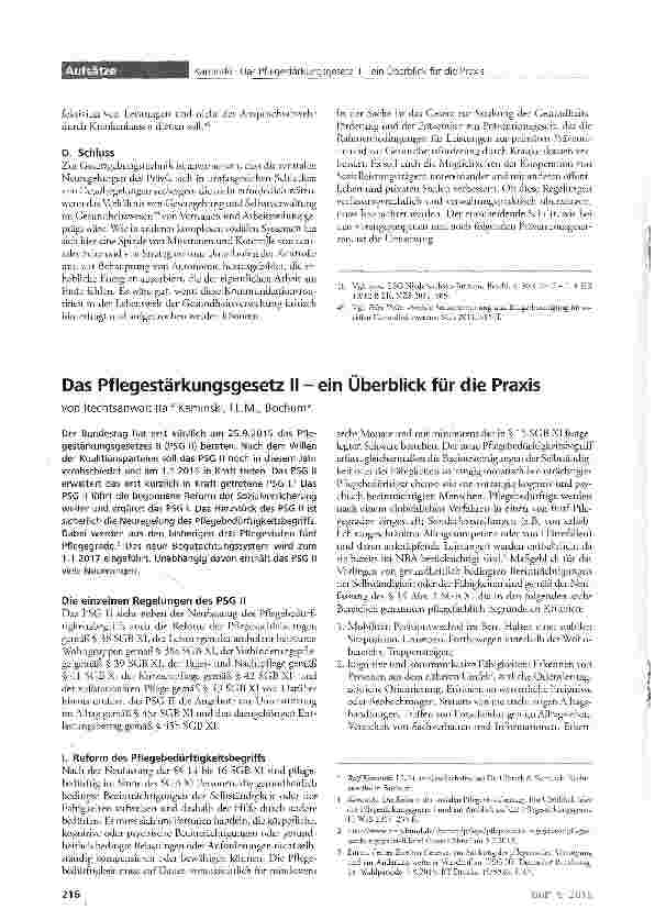 Vorschauseite 6: Das Gesetz zur Stärkung der Gesundheitsförderung und der Prävention - was bringt dieses Präventionsgesetz?