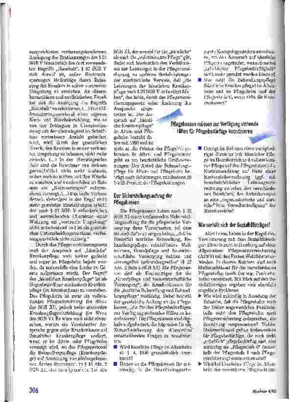 Vorschauseite 4: Altenheime vor der Zerreißprobe