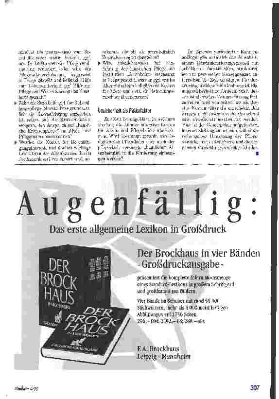 Vorschauseite 5: Altenheime vor der Zerreißprobe