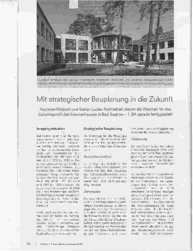 Vorschauseite 1: Mit strategischer Bauplanung in die Zukunft