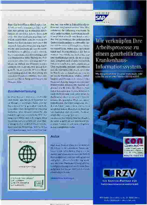 Vorschauseite 5: NUTZUNG BESTEHENDER DATEN ZUM AUFBAU AUSSAGEKRÄFTIGER ANALYSEN UND REPORTS