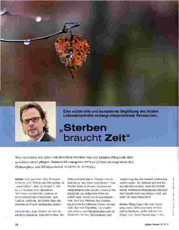 Vorschauseite 1: Sterben braucht Zeit