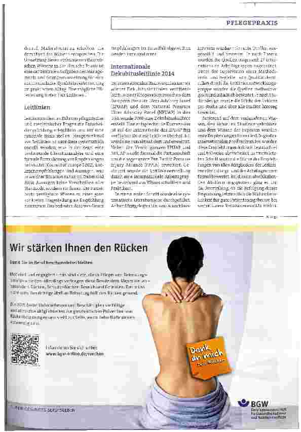 Vorschauseite 2: Die aktualisierte Dekubitusleitlinie