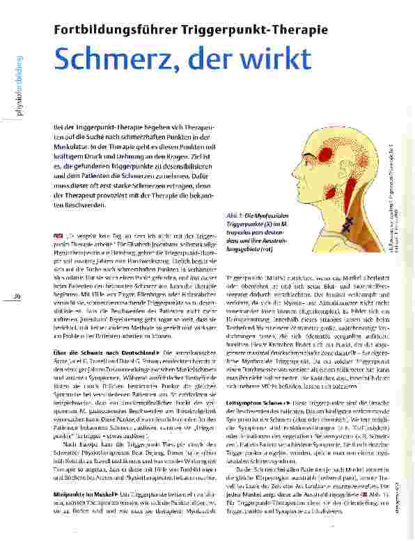 Vorschauseite 1: Fortbildungsführer Triggerpunkt-Therapie Schmerz, der wirkt