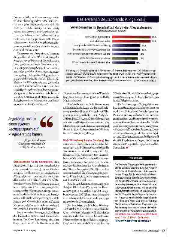 Vorschauseite 2: Gemeinsam gegen den Pflegekollaps
