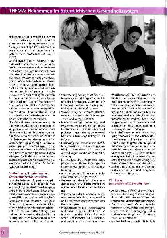 Vorschauseite 4: Kooperation im geburtshilflichen Bereich Wie kann es gehen?