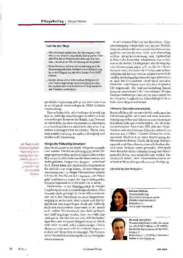 Vorschauseite 3: Schwerhörigkeit als Symptom