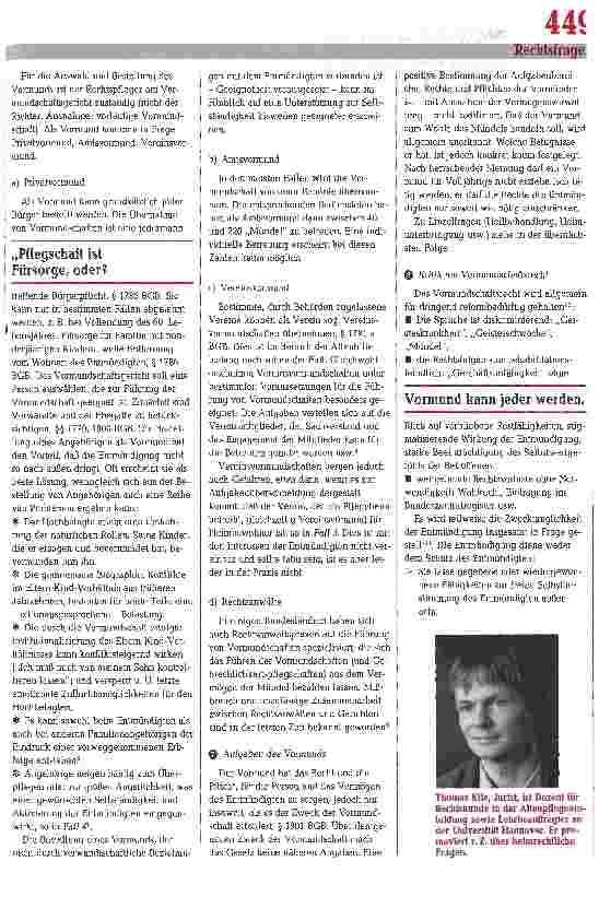 Vorschauseite 3: Entmündigung - Hilfe durch Rechtsverlust? Vormundschaft und Pflegschaft in der Altenhilfe (I)