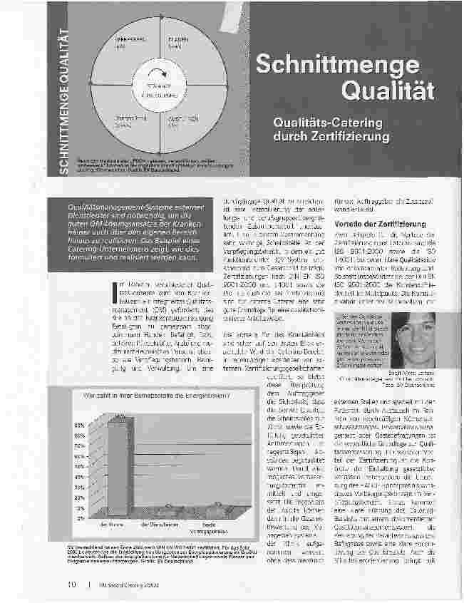 Vorschauseite 1: Schnittmenge QualitätQualitäts-Catering durch Zertifizierung