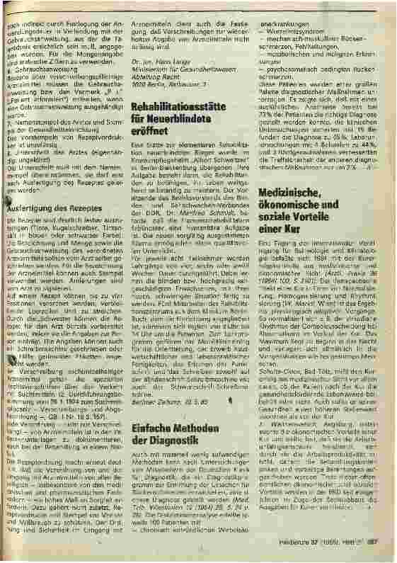 Vorschauseite 2: Neue Rezeptordnung