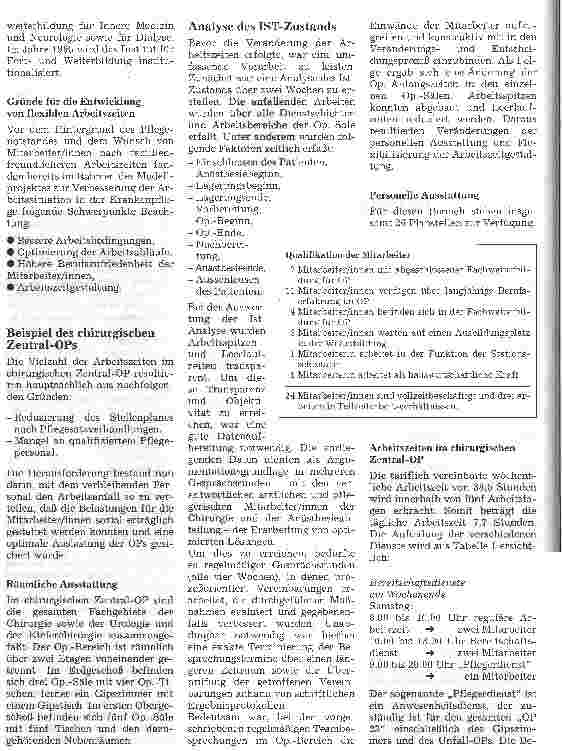 Vorschauseite 2: Möglichkeiten und Grenzen einer flexiblen Arbeitszeitgestaltung in den Funktionsbereichen