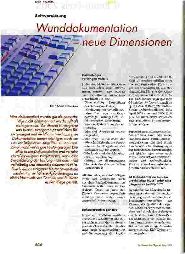 Vorschauseite 1: Wunddokumentation neue Dimensionen