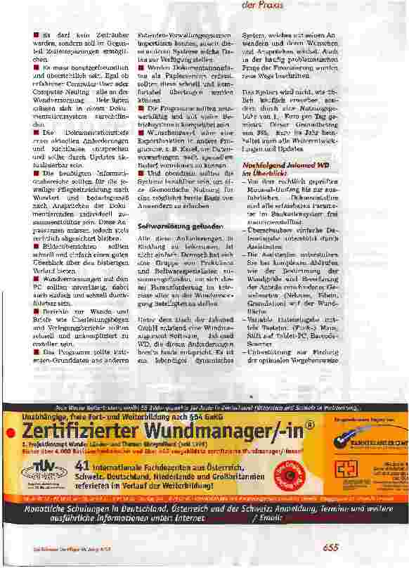 Vorschauseite 2: Wunddokumentation neue Dimensionen