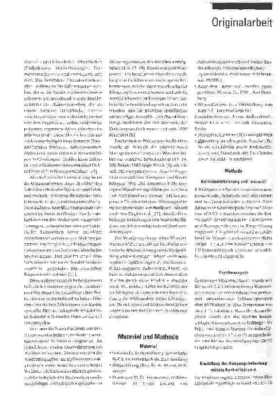 Vorschauseite 2: Wirksamkeit verschiedener Wundspüllösungen gegenüber Biofilmen