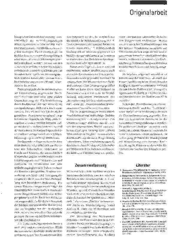 Vorschauseite 4: Wirksamkeit verschiedener Wundspüllösungen gegenüber Biofilmen
