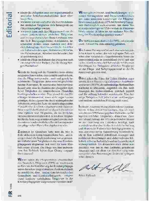 Vorschauseite 2: Noch einmal: :zur Delegation ärztlicher Tätigkeiten