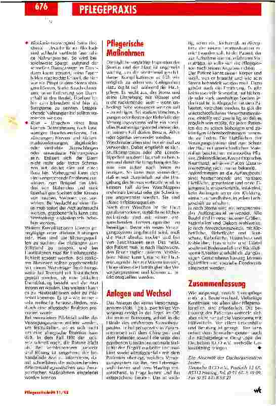 Vorschauseite 3: Mehr als nur Beutel wechseln Stomapflege