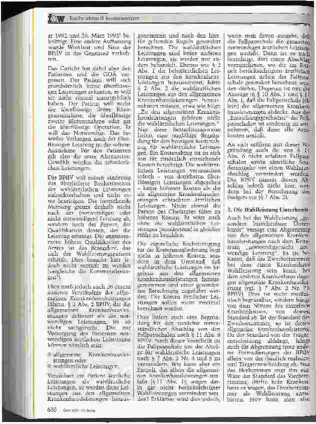 Vorschauseite 3: Die Wahlleistungen Einmal anders betrachtet
