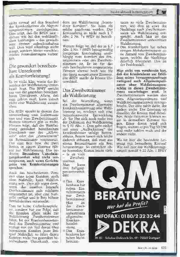 Vorschauseite 4: Die Wahlleistungen Einmal anders betrachtet