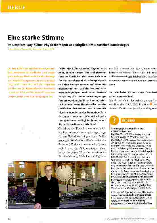 Vorschauseite 1: Eine starke Stimme